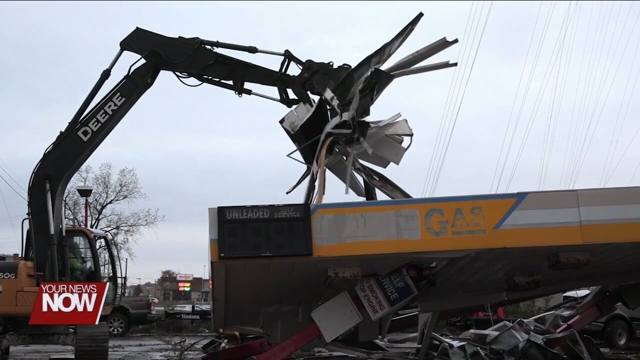 Swifty gas station on Elida Road demolished